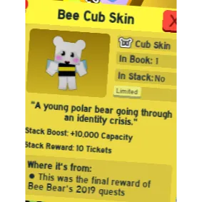 bee cub | bee swarm simulator
