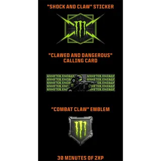 Call of Duty Black Ops 6 MONSTER ENERGY Combat Claw & Clawed And Dangerous