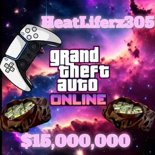 GTA V MONEY PS5 $15,000,000