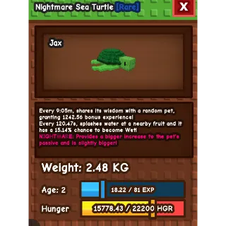 Nightmare Huge Sea Turtle
