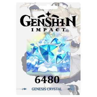 Genshin Impact 6480+1600 G. Crystals