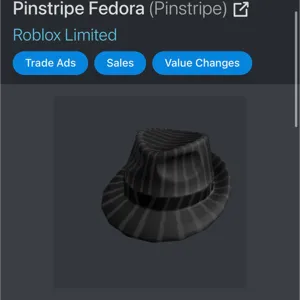 Limited Pinstripe Fedora