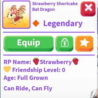 Strawberry Shortcake Bat Dragon FR