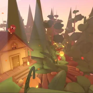 Parrot themed forest build! 🌴