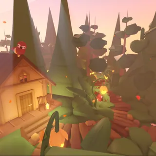 Parrot themed forest build! 🌴