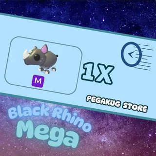 [Adopt me!] BLACK RHINO NEON MEGA