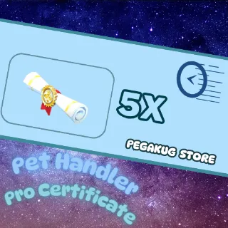 [Adopt me!] 5x Pet Handler Pro Certific