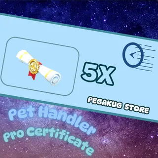 [Adopt me!] 5x Pet Handler Pro Certific