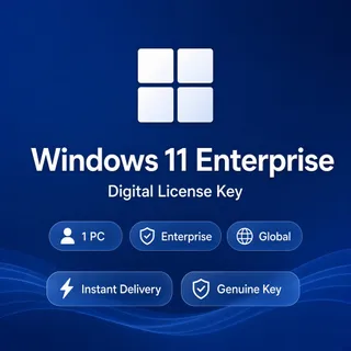 Windows 11 Enterprise — Lifetime Digital License — 1 PC — Global