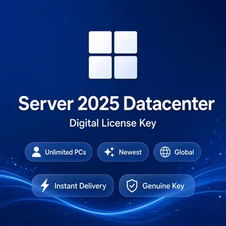Windows Server 2025 Datacenter — Lifetime Digital License — Global