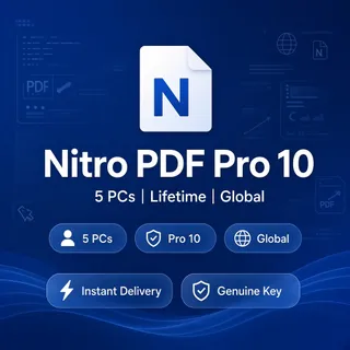 Nitro PDF Pro 10 — Lifetime Key — 5 PCs — Global