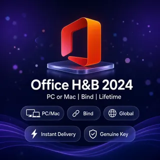 Office H&B 2024 — Lifetime Bind License — PC or Mac — Global