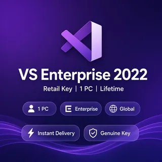 Visual Studio Enterprise 2022 — Lifetime Retail Key — 1 PC — Global