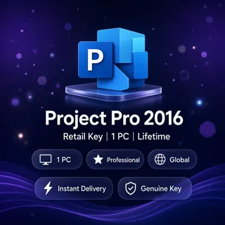 Project Pro 2016 — Lifetime Retail Key — 1 PC — Global