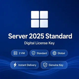 Windows Server 2025 Standard — Lifetime Digital License — Global