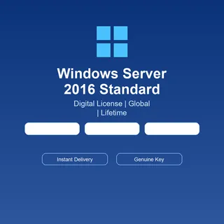 Windows Server 2016 Standard — Lifetime Digital License — Global