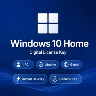 Windows 10 Home — Lifetime Digital Key — 1 PC — Global