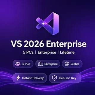 Visual Studio 2026 Enterprise — Lifetime Key — 5 PCs — Global