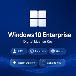 Windows 10 Enterprise — Lifetime Digital Key — 1 PC — Global