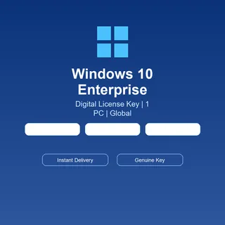Windows 10 Enterprise — Lifetime Digital Key — 1 PC — Global