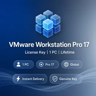 VMware Workstation Pro 17 — Lifetime License Key — 1 PC — Global