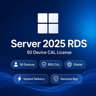 Windows Server 2025 RDS 50 Device CAL — Digital License — Global
