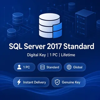 SQL Server 2017 Standard — Lifetime Digital Key — 1 PC — Global