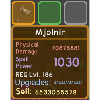 Mjolnir | Dungeon Quest Reborn (180+)