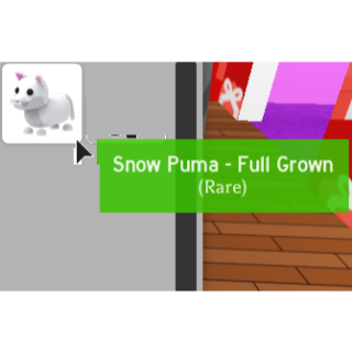 Adopt Me Snow Puma Full Grown In Game Items Gameflip - roblox adopt me pets snow