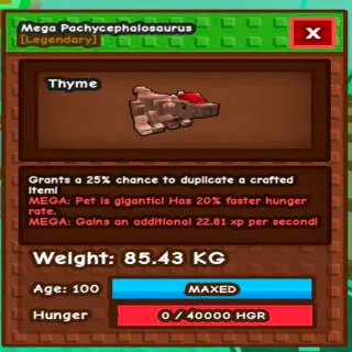 Mega Titanic Pachycephalosaur