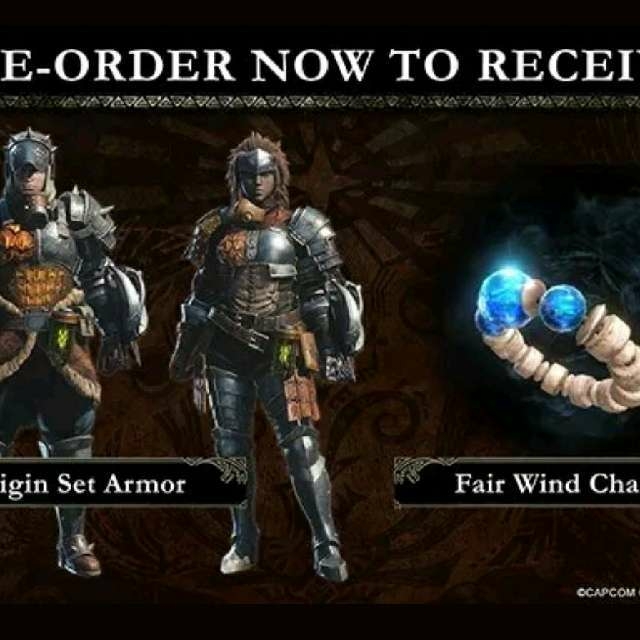 Xbox One Monster Hunter World Origin Armor And Wind Charm Dlc - xbox one monster hunter world origin armor and wind charm dlc