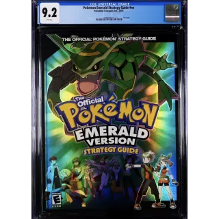 Pokemon Emerald Guide Book CGC Graded 9.2 GBA NOT WATA VGA NINTENDO POWER