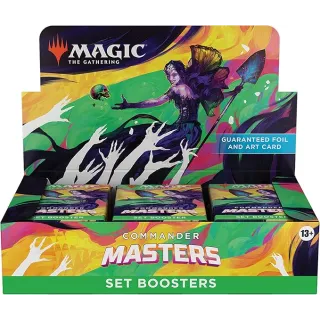 Magic The Gathering Commander Masters Set Booster Box - 24 Packs (360 Magic Cards)