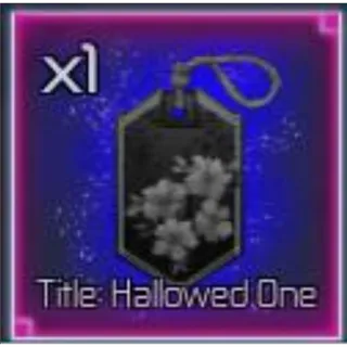 Hallowed One | Title jujutsu infinite