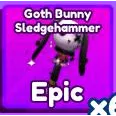 goth bunny sledgehammer baddies