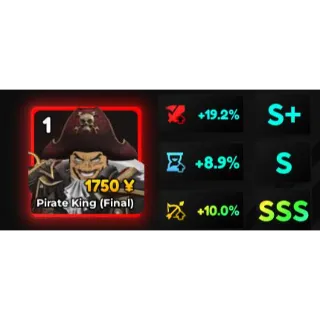 PIRATE KING / ROGER EVO SSS STAT 