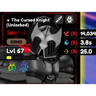 ALMIGHTY THE CURSED KNIGHT FULL SSS GOOD STAT
