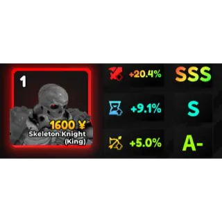 SKELETON KNIGHT STAT SSS DMG AA