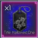 Hallowed One | Title jujutsu infinite