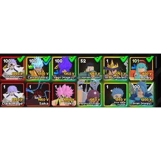 Anime Adventures Game Account 1 Unique