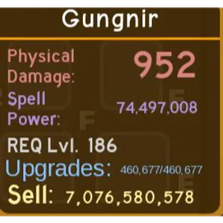 gungnir 74 POT