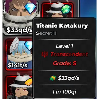 TITANIC KATAKURY SECRET II 1 IN 100QI ANIME DICE
