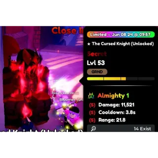 Almighty The Cursed Knight Full SSS 
