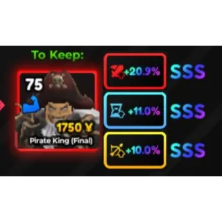 Pirate King / Roger EVO Full SSS STAT