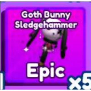 goth bunny sledgehammer baddies