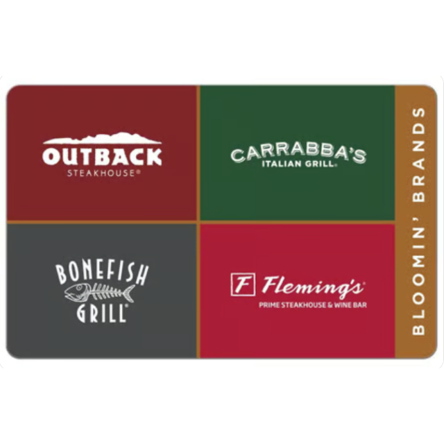 $200 USD Outback Steakhouse Gift Card ⚡Instant delivery⚡ - Other Gift ...