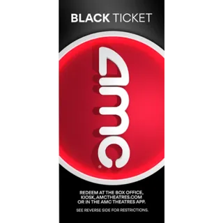 2x AMC Black Ticket ⚡Instant delivery⚡