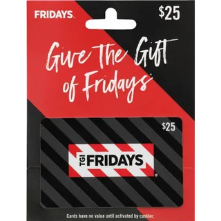 TGI Fridays Gift Card 25 USD ⚡Instant delivery⚡