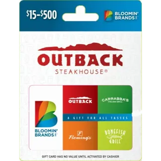  Bloomin' Brands Gift Card 100 USD