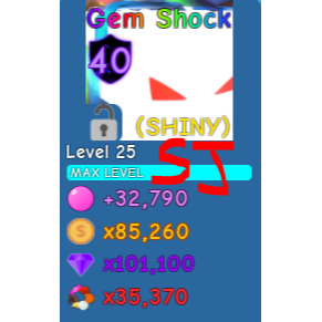 Pet Shiny Gem Shock Bgs In Game Items Gameflip - tags for roblox